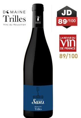 A Contre Sans, rosso - Senza solfiti aggiunti - Côtes Catalanes 2024