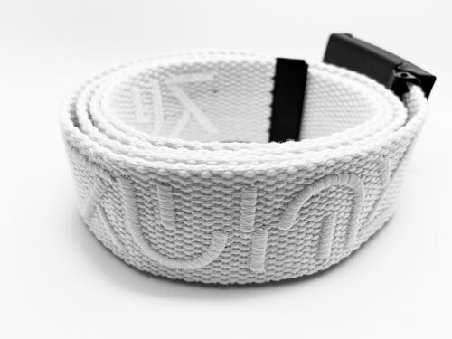 Ceinture automatique Blanche broderie 3D blanche Made in France
