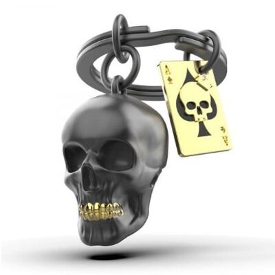 meta[l]morphose® Lifestyle KEYCHAIN - Black Skull