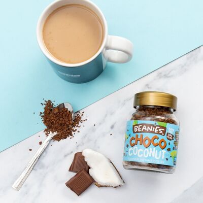 Beanies Schoko-Kokosnuss-Kaffee mit Instant-Geschmack
