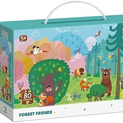 Dodo Observation Puzzle Forest Friends - 80 Pieces