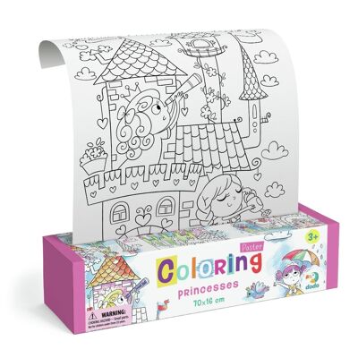 Dodo para colorear cartel princesas