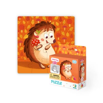 Dodo Puzzle da colorare 2 in 1 Riccio