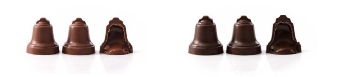 Campane cuore caramello vaniglia pasquale - C1CL