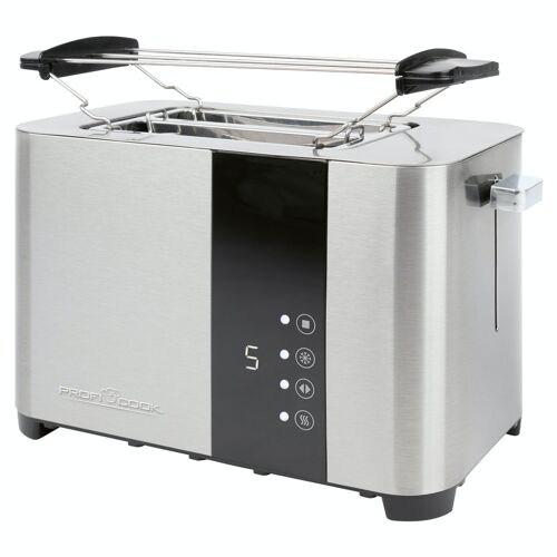 Grille pain 2 fentes en acier inoxydable avec écran tactile Proficook  PC-TA1250