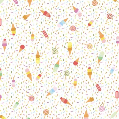 Ice Cream Lolly Wrapping Paper and Gift TAGS