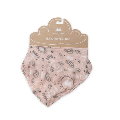 Bandana Print Pink Bandana Bib