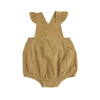 Honey Corduroy Sunsuit Yellow