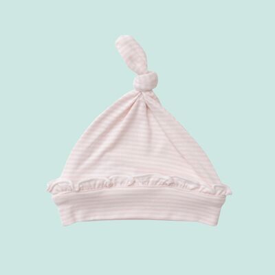 Stripe Pink Knotted Hat