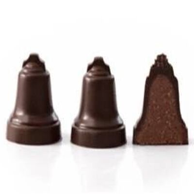 Cloches coeur praliné noisette Pâques - C1PF