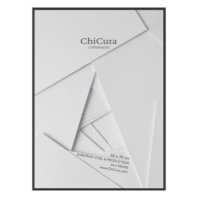Marco de aluminio - Negro - Cristal antirreflectante