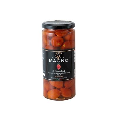 Tomates cherry al natural Piennolo del Vesuvio DOP, en agua y sal