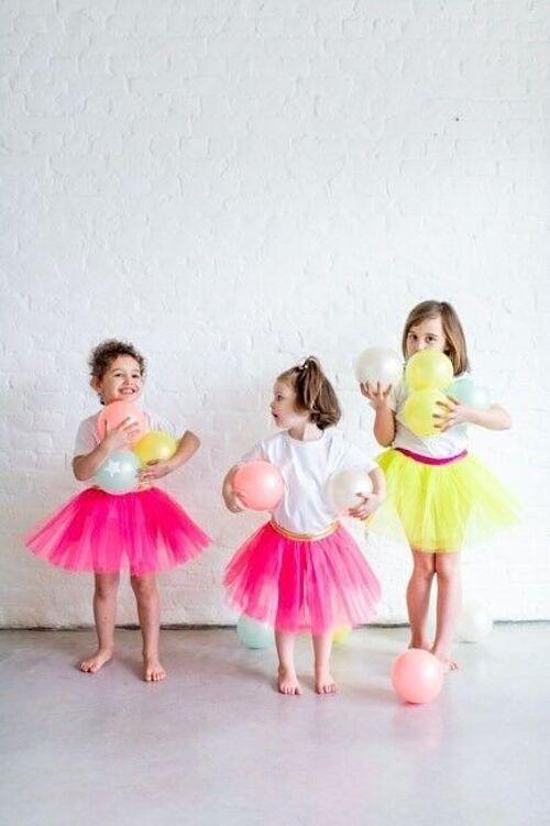 Tutu jupe rose fluo taille L