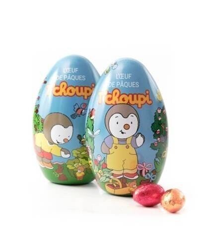 Uovo di Pasqua in metallo T'Choupi - OMTCO
