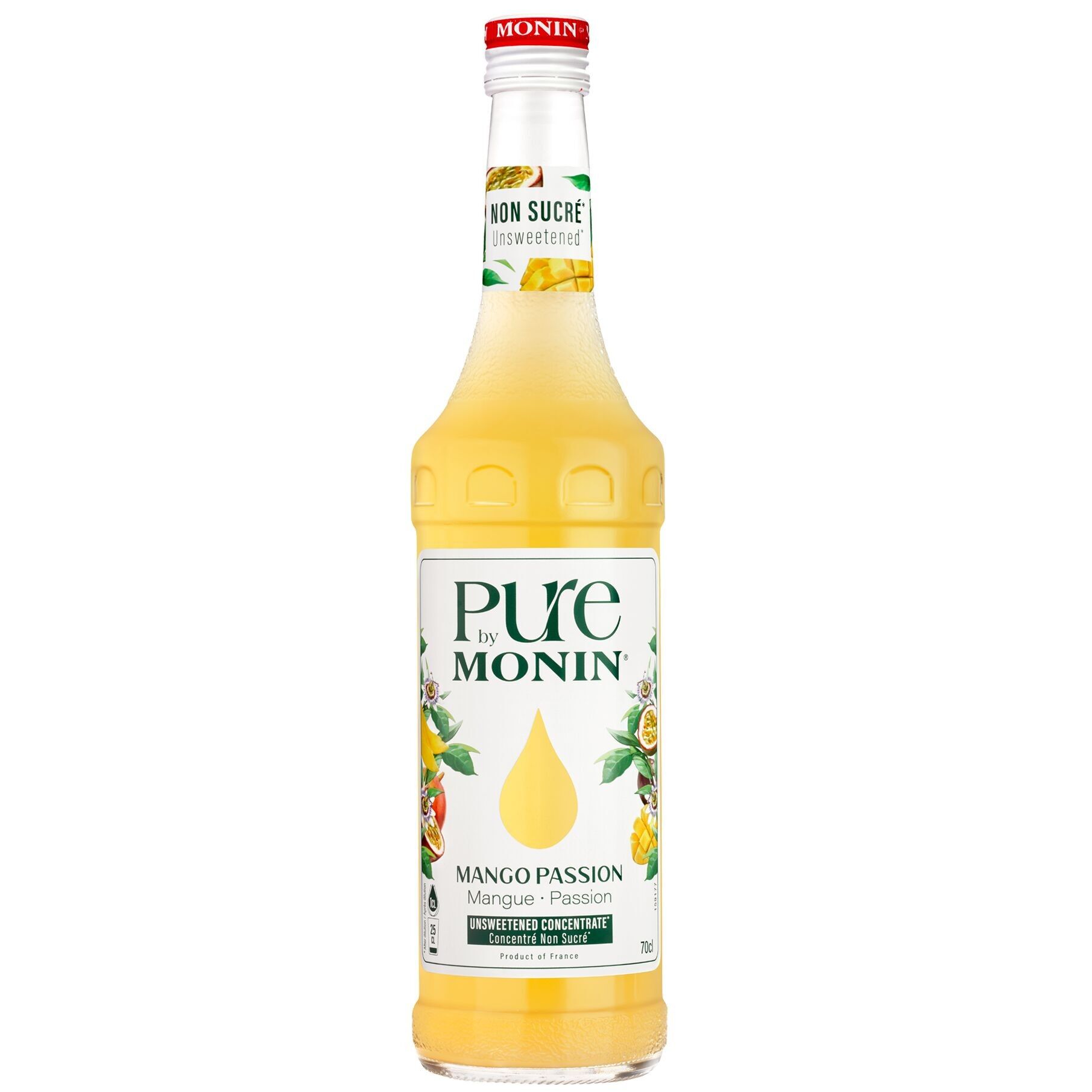 Pure by Monin Mango Passion por cóctel o limonada - Sabores naturales - 70cl