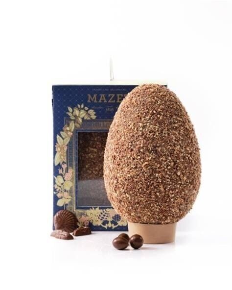 Praslines Uovo scoppiato di Pasqua - cioccolato al latte - 18cm - F18PL