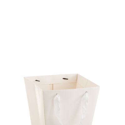 Cache-pot étanche sac avec ruban papier blanc large