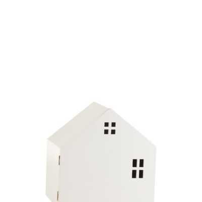 Armoire maison sur pieds avec porte mdf/bois de pin blanc