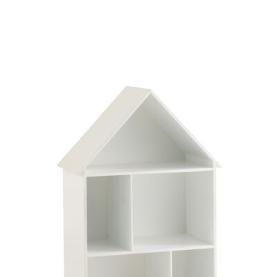 Étagère murale maison 3 planches mdf/contreplaqué blanc