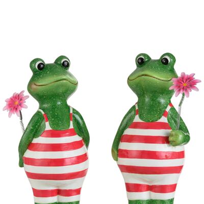 Grenouille fleur ceramique large assortiment de 2