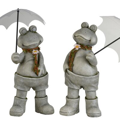 Grenouille + parapluie magnesie gris large assortiment de 2