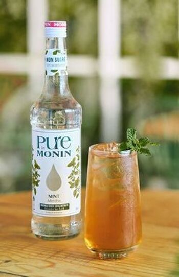 Pure by Monin Menthe pour eau aromatisée ou cocktails - Arômes naturels - 70cl 3