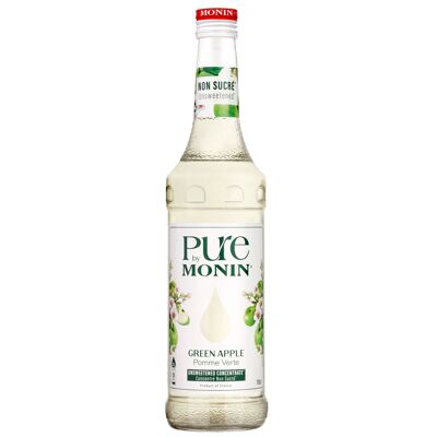 Pure by Monin Green Apple para agua saborizada o cócteles del Día de la Madre - Sabores Naturales - 70cl