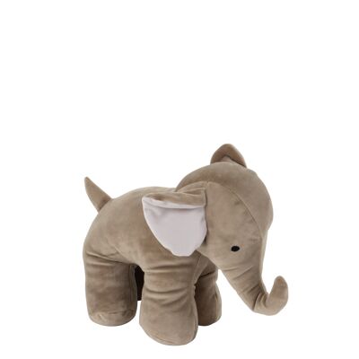 Cale porte elephant textile gris small