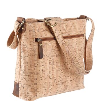 Sac bandoulière vintage liège naturel 2