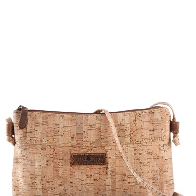 Bolso bandolera vintage de corcho natural