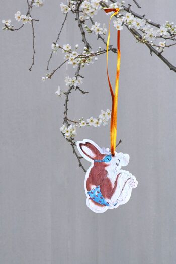 Pendentif lapin Alfred bombe cul 4