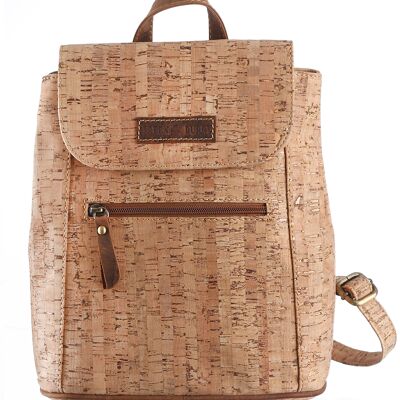 Vintage cork backpack natural