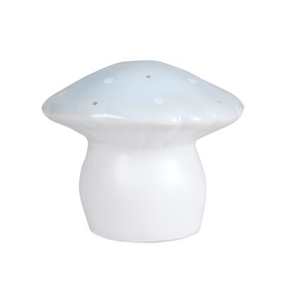 LAMP MUSHROOM MEDIUM BLUE