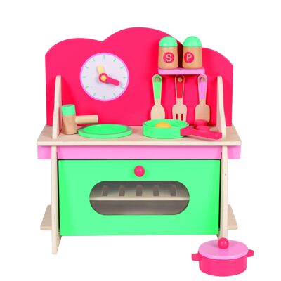 WOODEN TOY COOKER SET