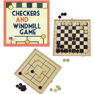 CHECKERS AND WINDMILL GAME