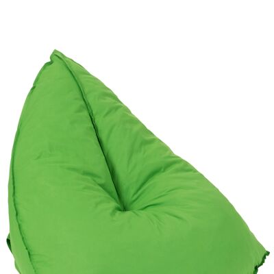 Pouf poire triangulaire polyester vert