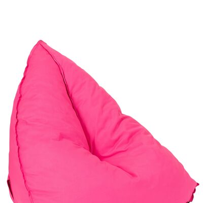 Pouf poire triangulaire polyester rose
