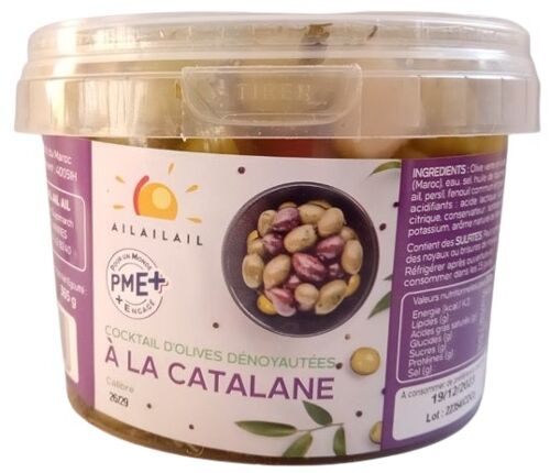 Coctail d'olives dénoyautées Catalane