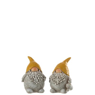 Nain resine gris/ocre small