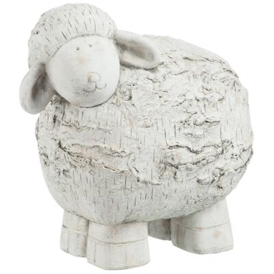 Mouton bouleau ciment gris large