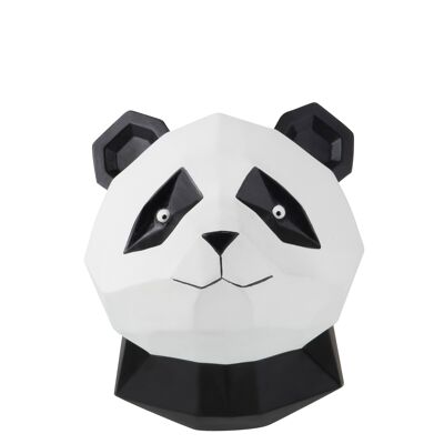 Panda origami suspendu resine noir/blanc
