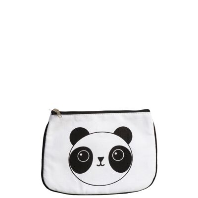 Pochette panda resine blanc/noir