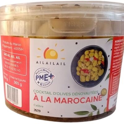 Coctail d'olives  dénoyautées Marocaine