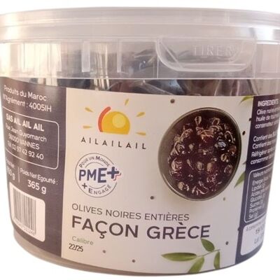Olives noires entières Façon Grèce