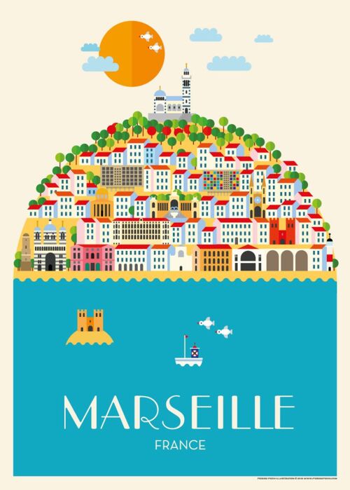 Affiche Marseille V.1