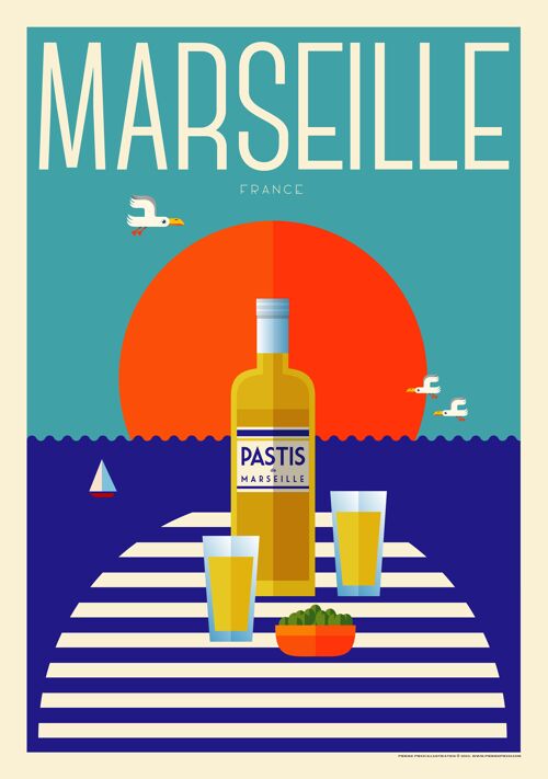 Affiche Marseille Pastis