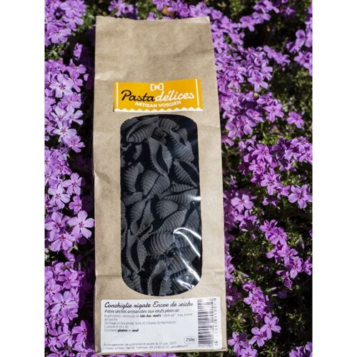 Conchiglie rigate à l'encre de seiche - Pâtes sèches