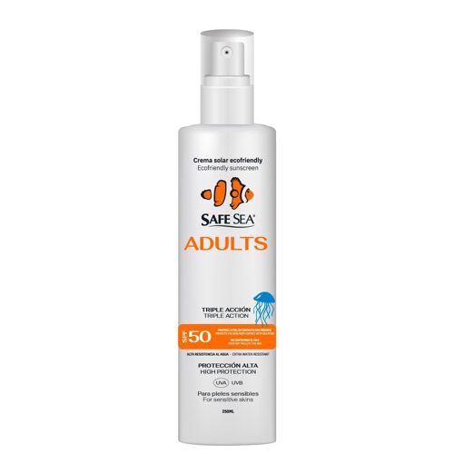 Safe Sea Spray Solar Para Adultos SPF 50 Protege La Piel En Contacto Con Medusas 250 ml