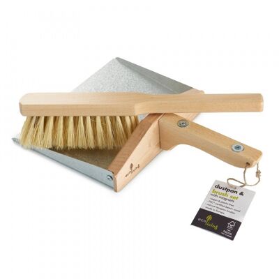 Dustpan and Brush Set - with Magnets (100% FSC)