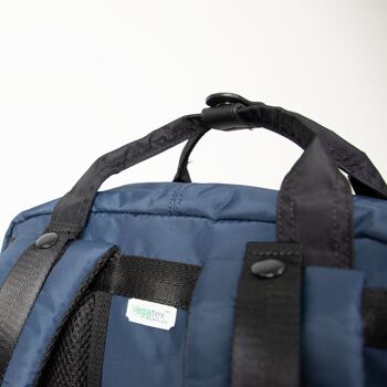 Macaroon Large Go Wild series - Grand sac à dos en nylon océanique recyclé pour pc 15 pouces, sac étudiant, sac week-end 4